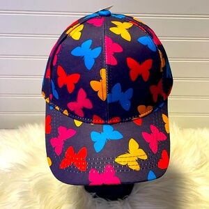 Butterfly 🦋 Purple with Multicolored Butterflies Baseball Cap